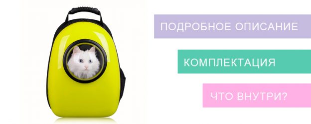 рюкзак с иллюминатором для кота и собаки